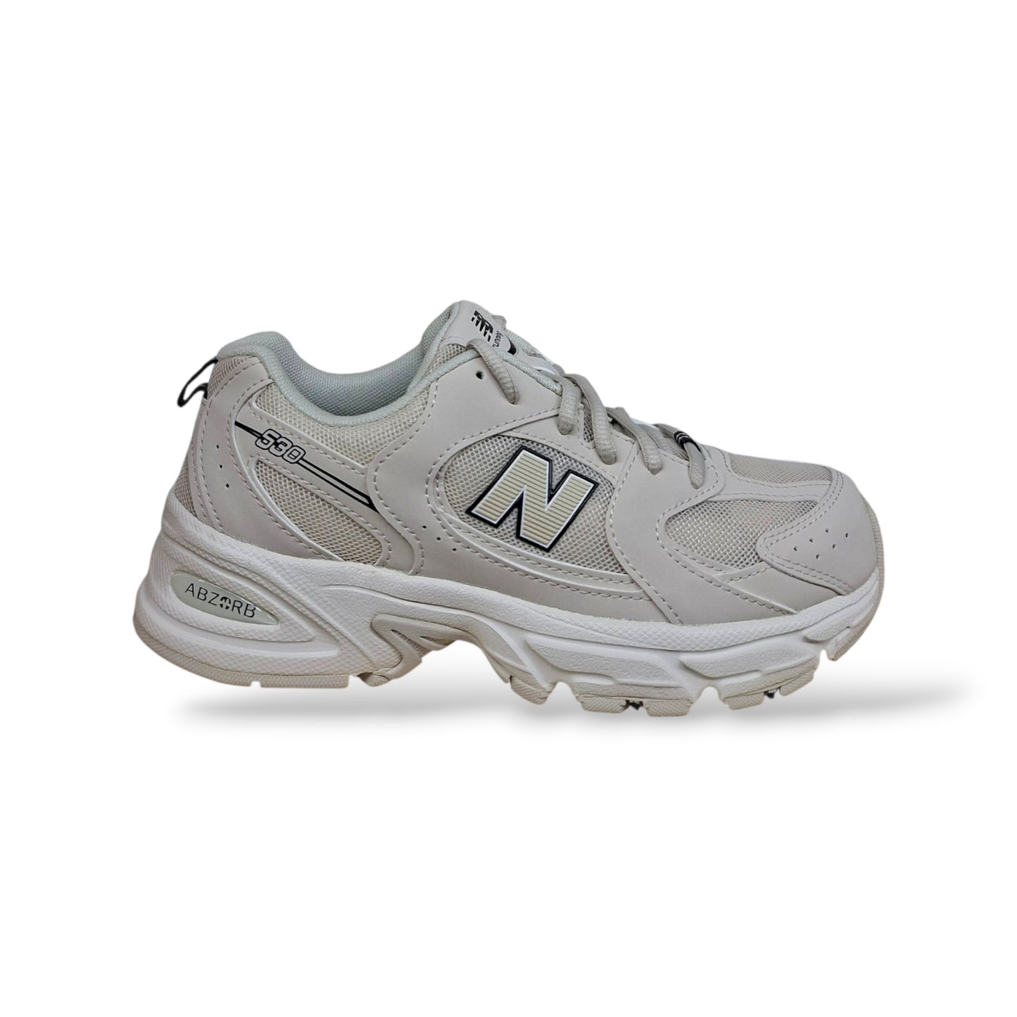 New Balance 530 Sneakers Bambini Ragazzi Beige Bianco | Taglia 20-40 | Pelle Tessuto | Scarpetteria Gica