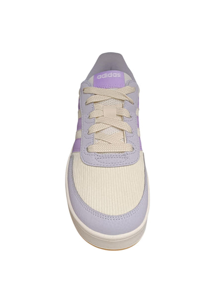 Scarpe sneakers Bambine e ragazze adidas rapid court  bianco-rosa-grigio velcro