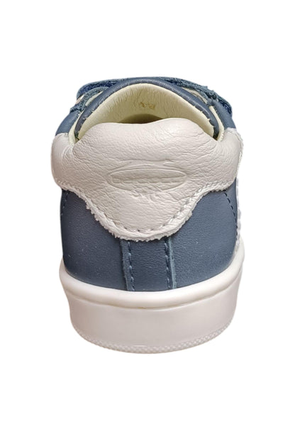 Sneakers primi passi bambino Balducci Cita blu bianco pelle - Freschezza marina con velcro