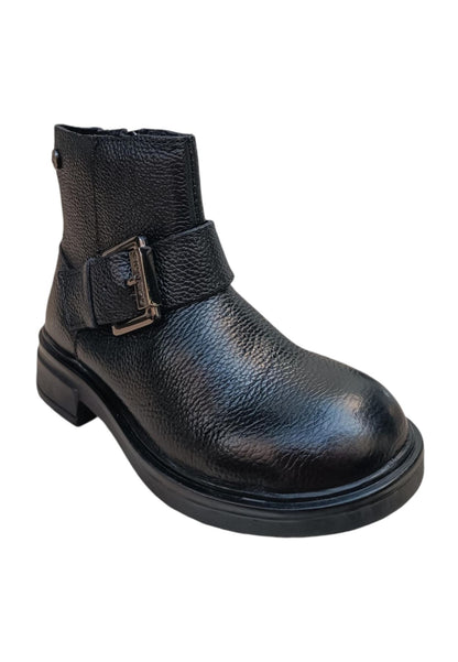 Stivaletto Bambine Gioseppo LAPEER Nero con Zip - Scarpe Pelle
