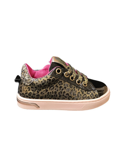 Scarpe sneakers Bambine e ragazze leoph FLAME 1E  nero-maculato-viola laccio