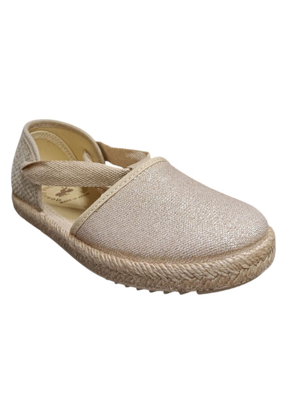 Espadrillas bambina Vul-Ladi Carla beige tela laccio summer style