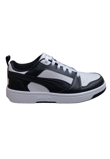Scarpe sneakers Bambini e ragazzi PUMA REBOUND  nero-bianco laccio