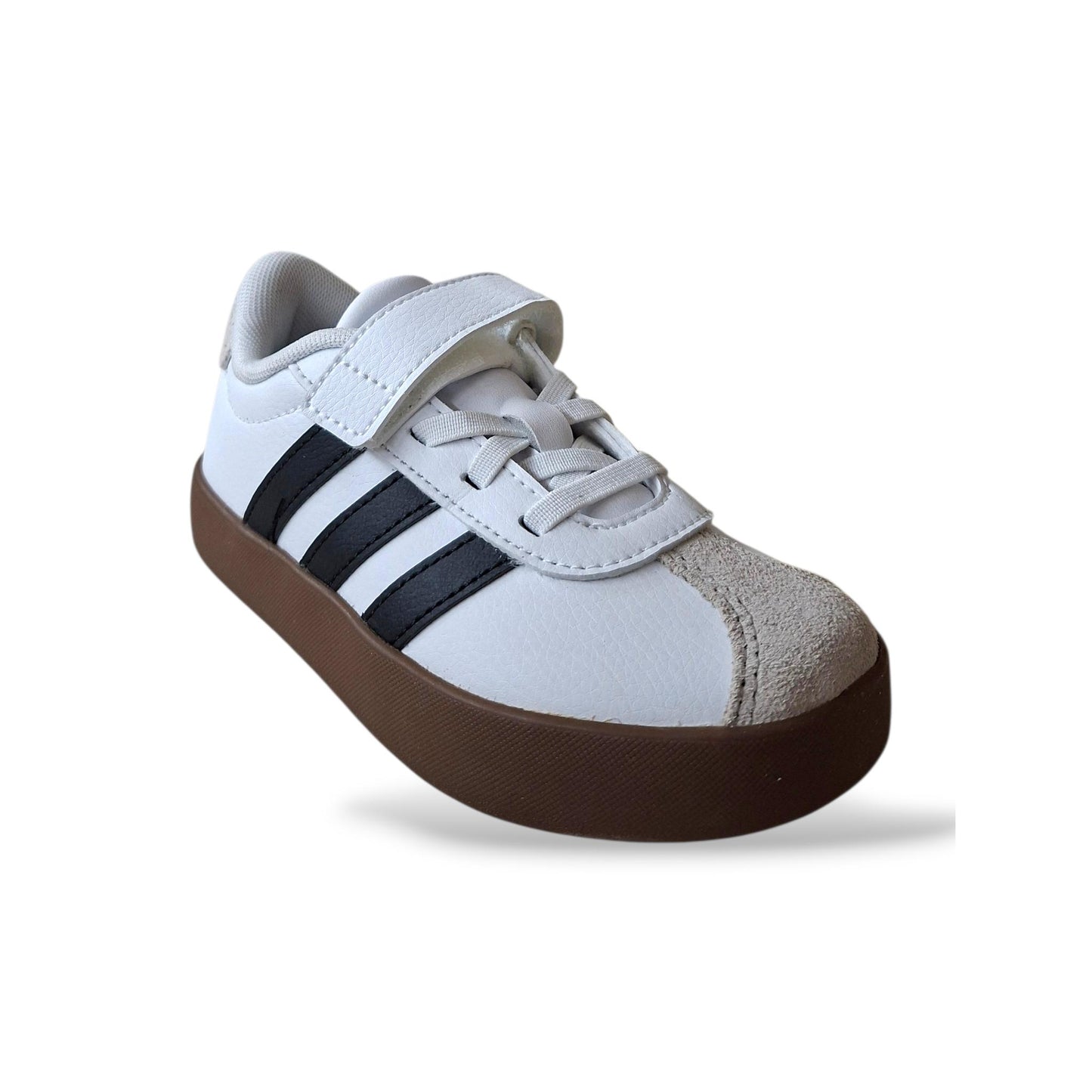 Sneakers bambino Adidas Grand Court bianco nero sportive