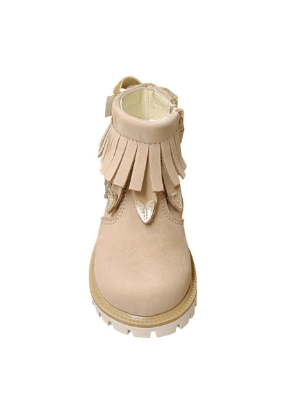 Stivaletto Bambina Balducci MATRIX Taupe Oro con Zip - Primi Passi Suede