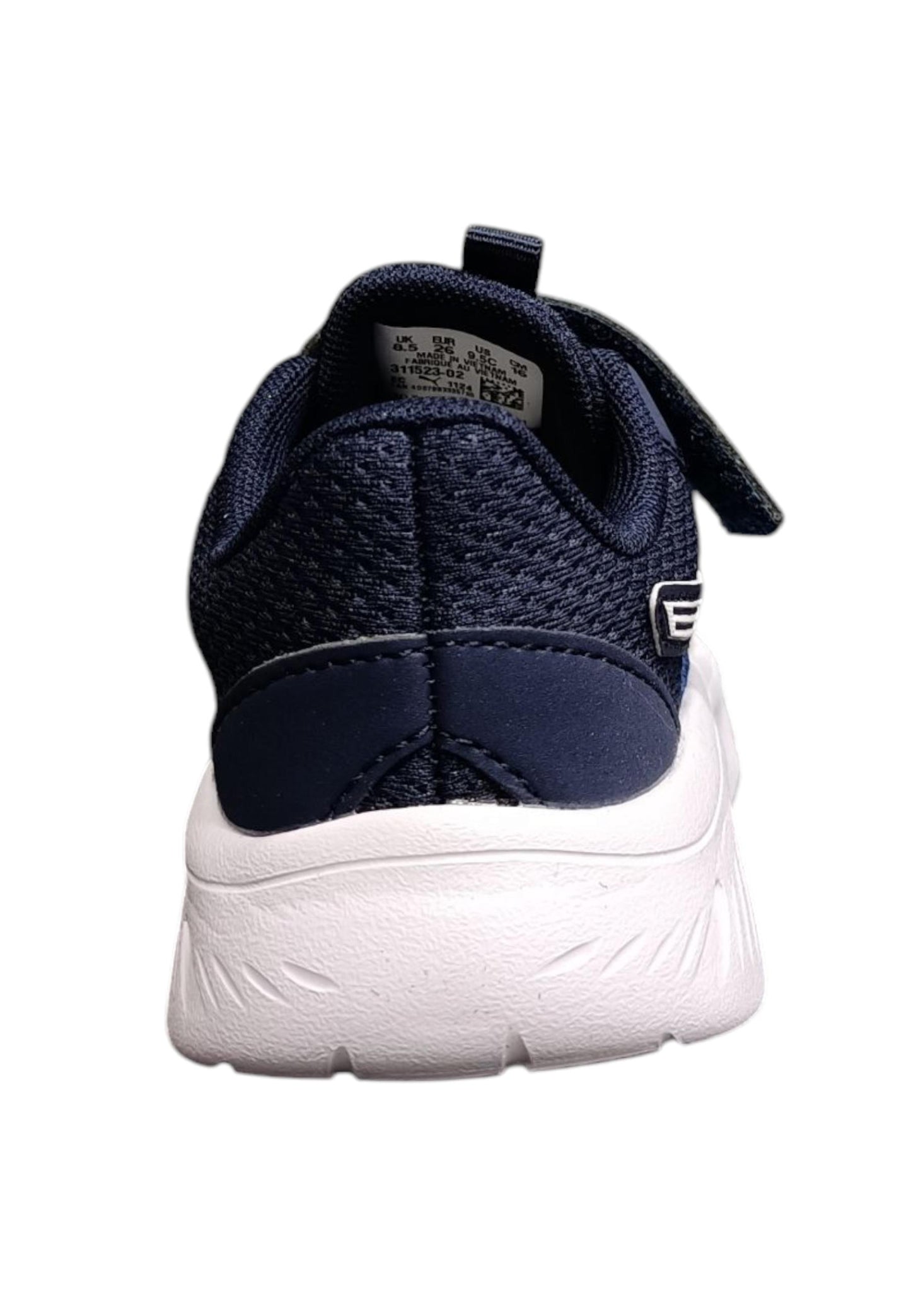 Scarpe sneakers Bambini e ragazzi PUMA flexfocus  azzurro-nero-bianco laccio elastico e velcro