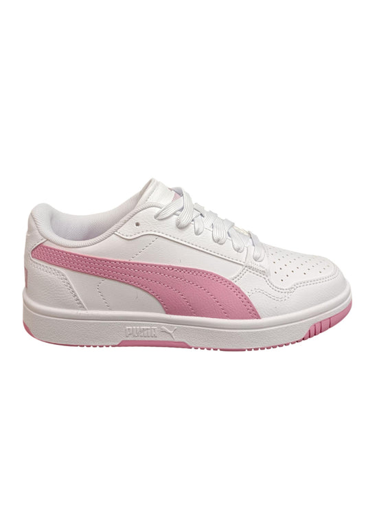 Scarpe sneakers Bambini e ragazzi PUMA REBOUND  bianco-rosa laccio