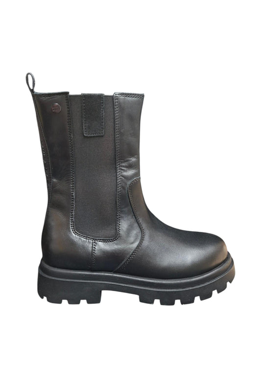 Stivaletti bambina Gioseppo Duluth nero pelle - Stile urban con zip laterale