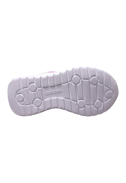 Scarpe sneakers Bambine e ragazze adidas RUN70s  bianco-grigio-fuxja-verde acqua laccio elastico e velcro