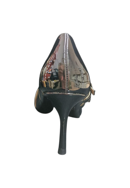 Décolleté donna Marina Galanti nero pelle - Eleganza classica con fibbia
