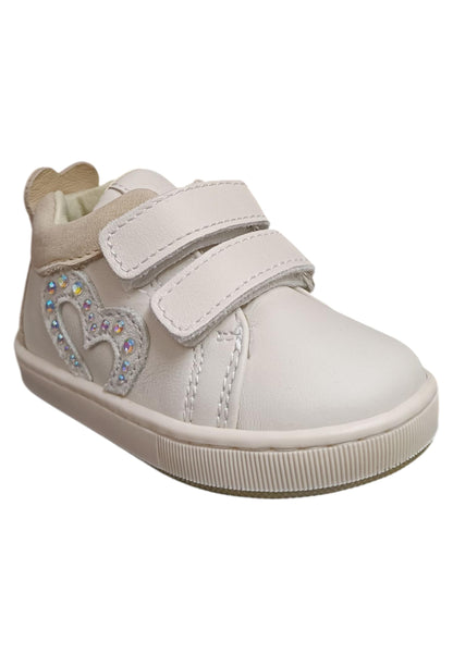Scarpe sneakers Bambine balducci cita beige velcro