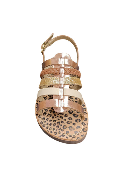 Sandali bambina Gioseppo Harwich oro rosato pelle