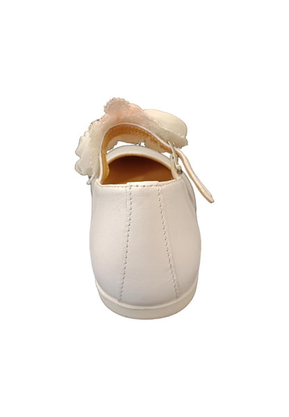 Ballerina bambina Platis P2384 bianco multicolore pelle fibbia elegance style