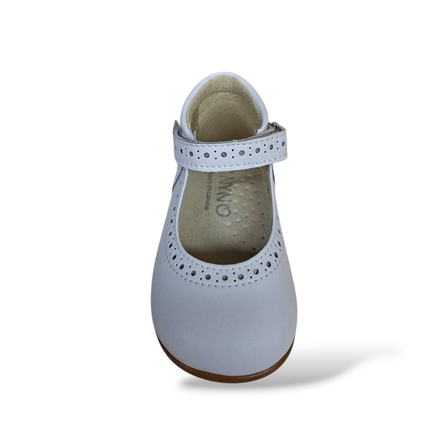 Scarpe ballerina bambina panyno B3203 bianco fibia