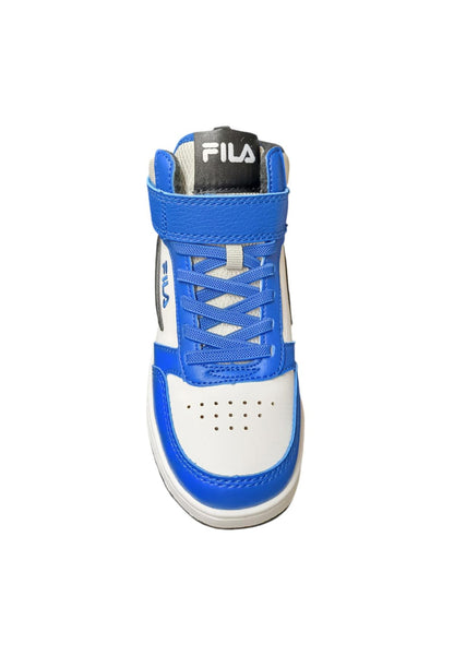 Scarpe sneakers Unisex bambino fila REGA  bianco-celeste-blue laccio elastico e velcro
