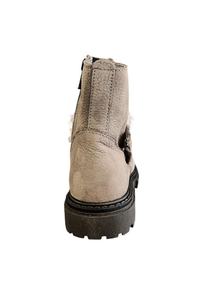Stivaletti bambina Balocchi BLK STK fango pelle - Stile italiano con zip laterale