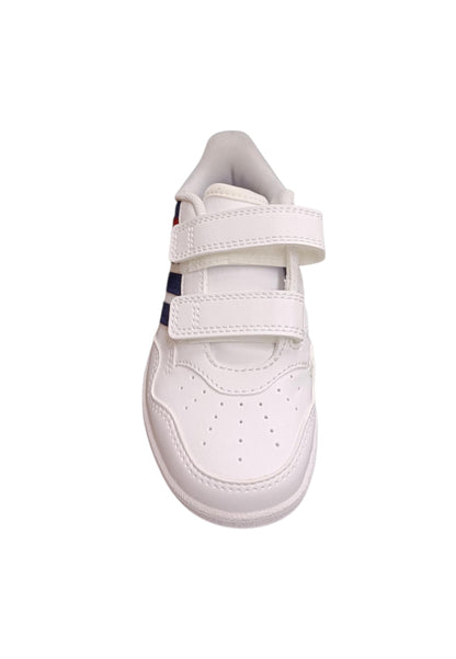 Adidas Hoops Sneakers Bambino Bianco Blu Rosso - Scarpe Ginnastica Velcro