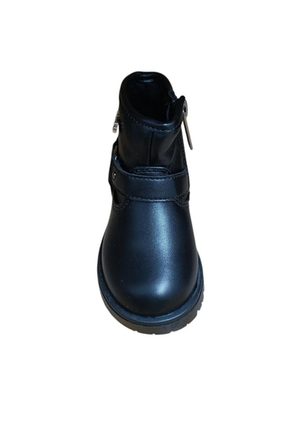 Stivaletti bambino 4US Paciotti Martin nero pelle - Stile elegante con zip laterale