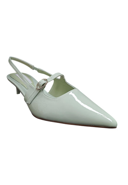 Décolleté donna Nazareno Gabrieli verde tiffany vernice - Eleganza fresca con elastico