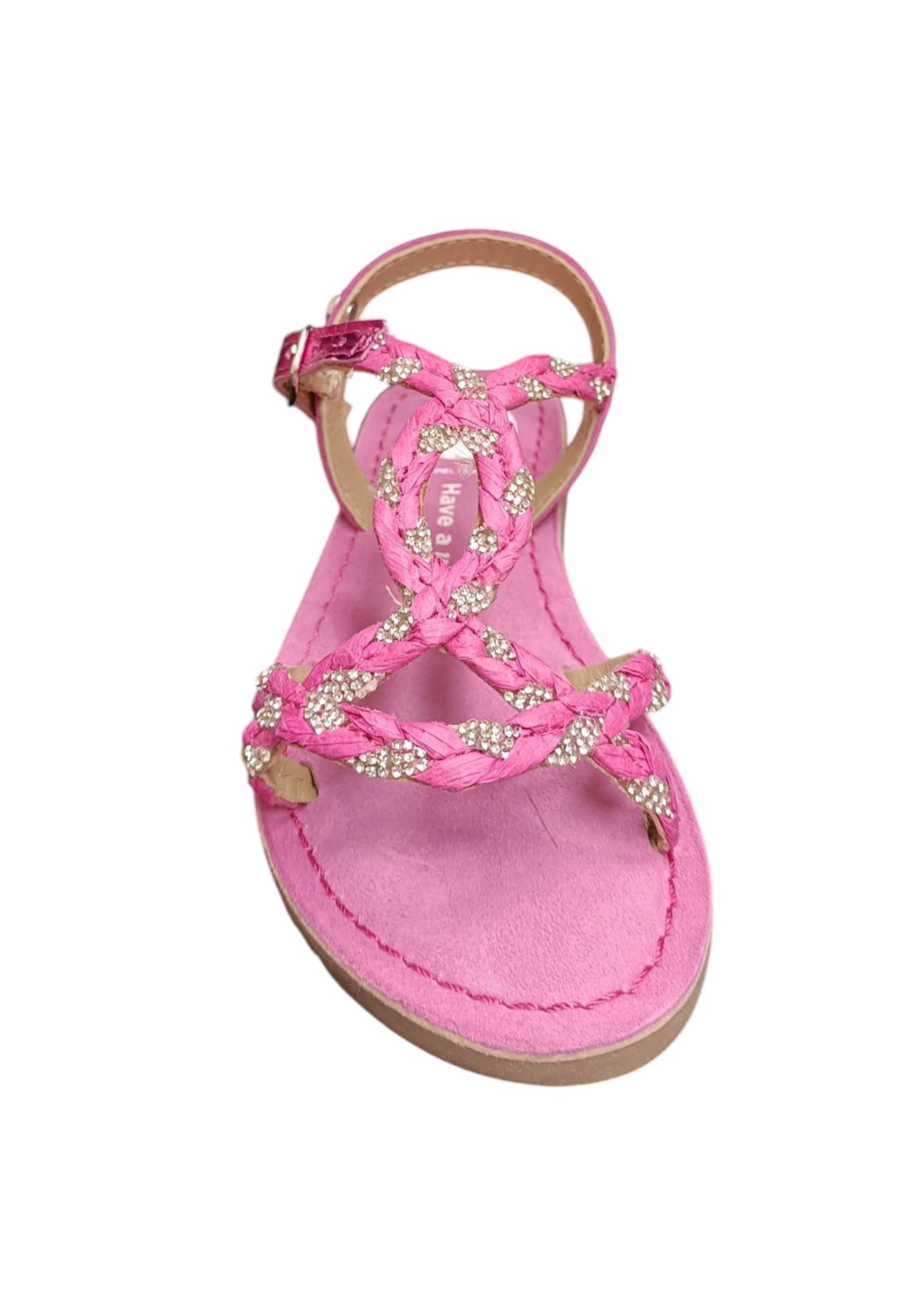 Sandalo bambina Gioseppo Wenham fuxja pelle fibbia comfort elegance