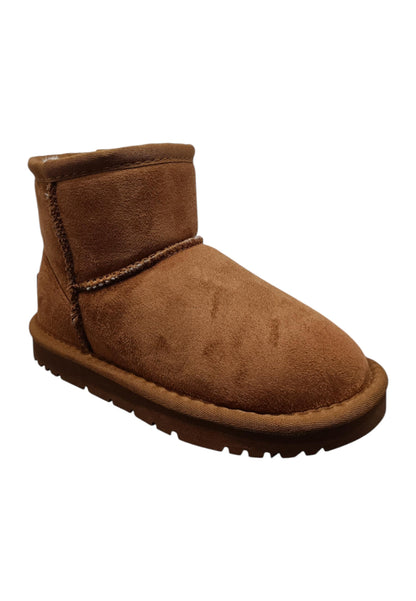 Stivaletti bambina Grunland Junior Crom marrone suede - Stile caldo con elastico