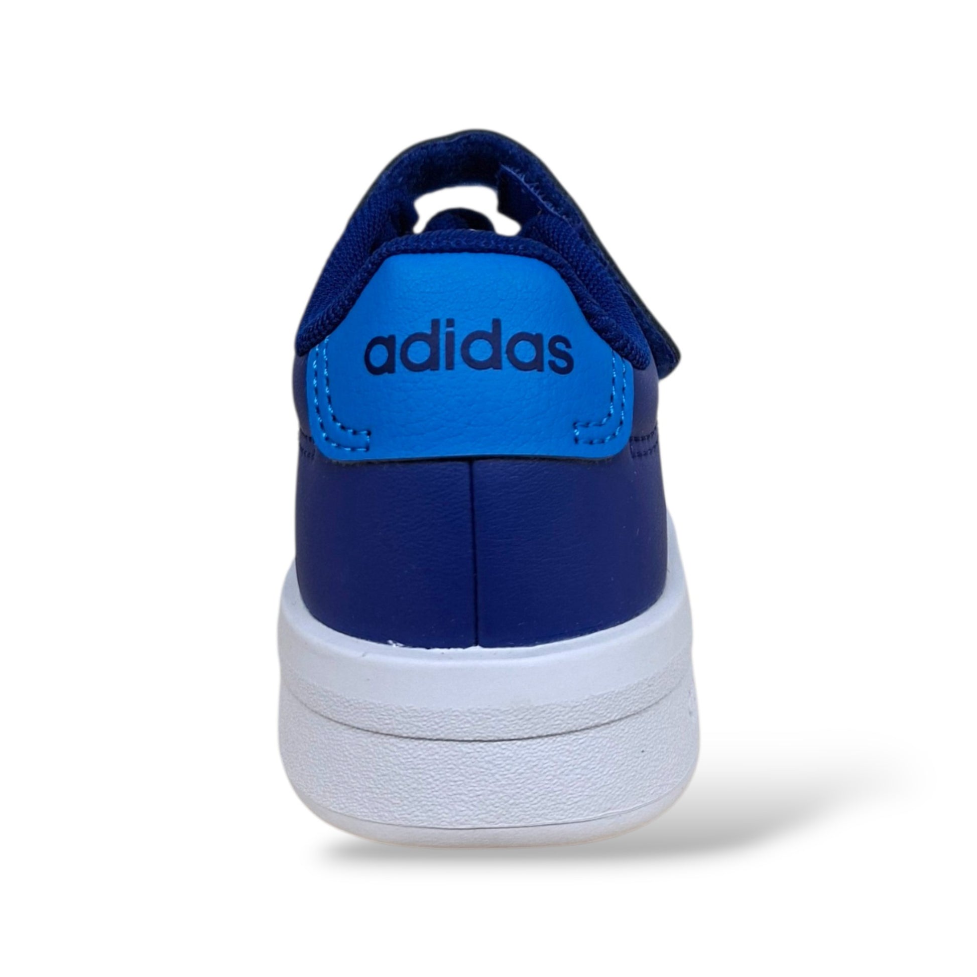 adidas-grand-court-sneakers-bambini-blue-azzurro-tomaia-pelle-doppia-chiusura-laccio-elastico-velcro-suola-gomma-scarpetteria-gica-trani
