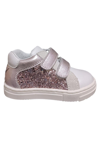 Scarpe sneakers Bambine balocchi MINI  bianco-cipria velcro