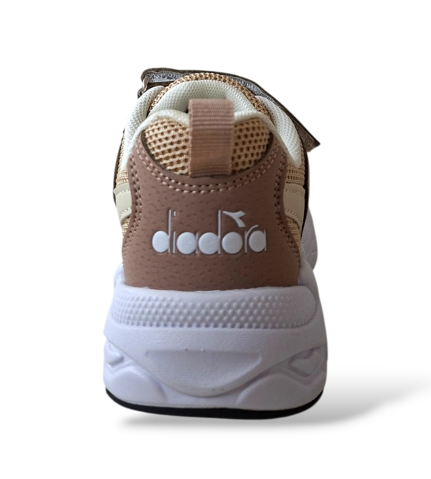 Scarpe sneakers Bambini e ragazzi Diadora ALLEY beige-bianco laccio elastico e velcro
