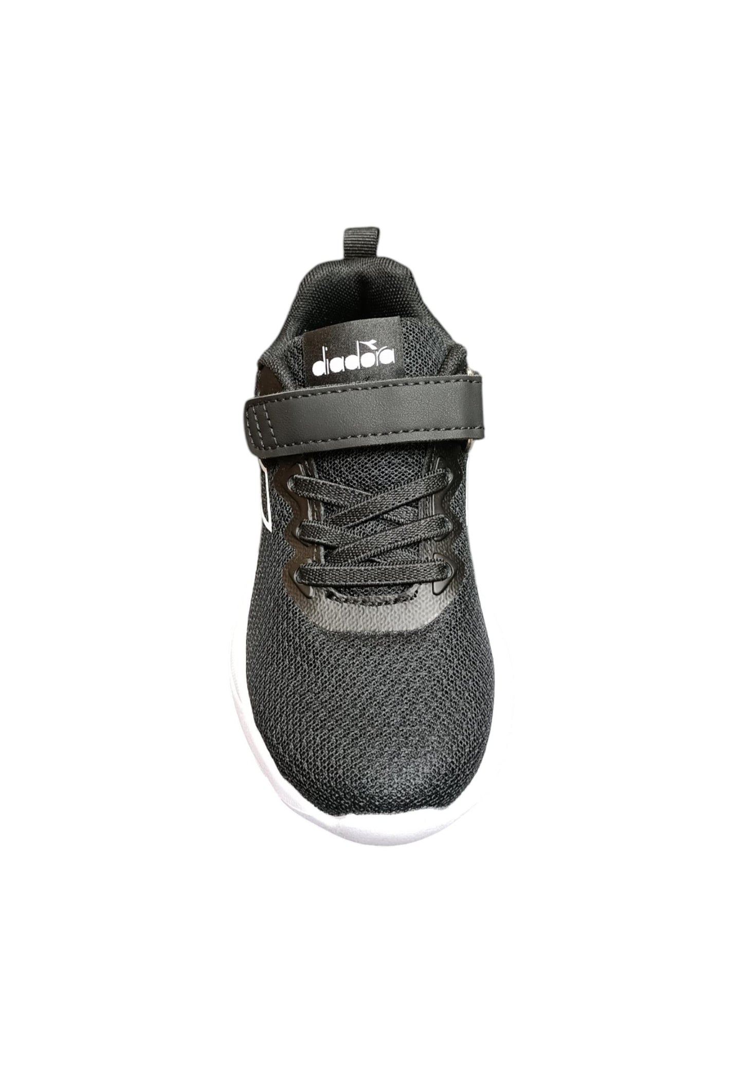 Scarpe sneakers Bambini e ragazzi Diadora evo run  nero-bianco laccio elastico e velcro
