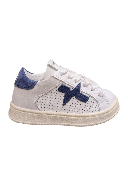 Scarpe sneakers Bambini e ragazzi TWELVE gamme  bianco-blue laccio