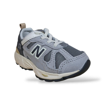 New Balance 878 Sneakers Bambini Ragazzi Grigio Bianco | Taglia 20-27 | Suede Tessuto | Scarpetteria Gica