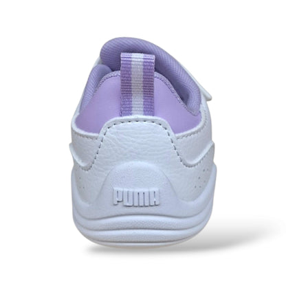sneakers-puma-kitten-junior-bianco-viola-scarpe-sportive-con-velcro-scarpetteria-gica-trani
