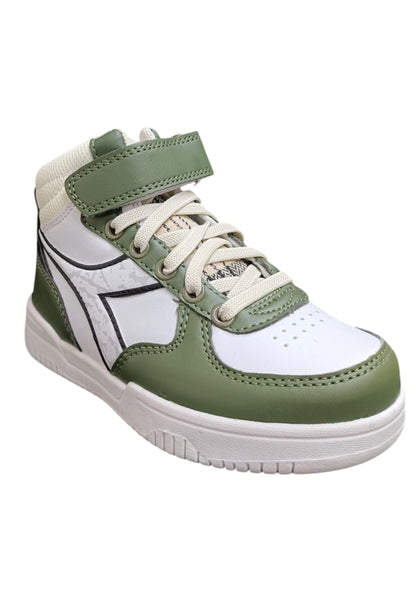 Scarpe sneakers Bambini e ragazzi Diadora RAPTOR  nero-bianco laccio elastico e velcro