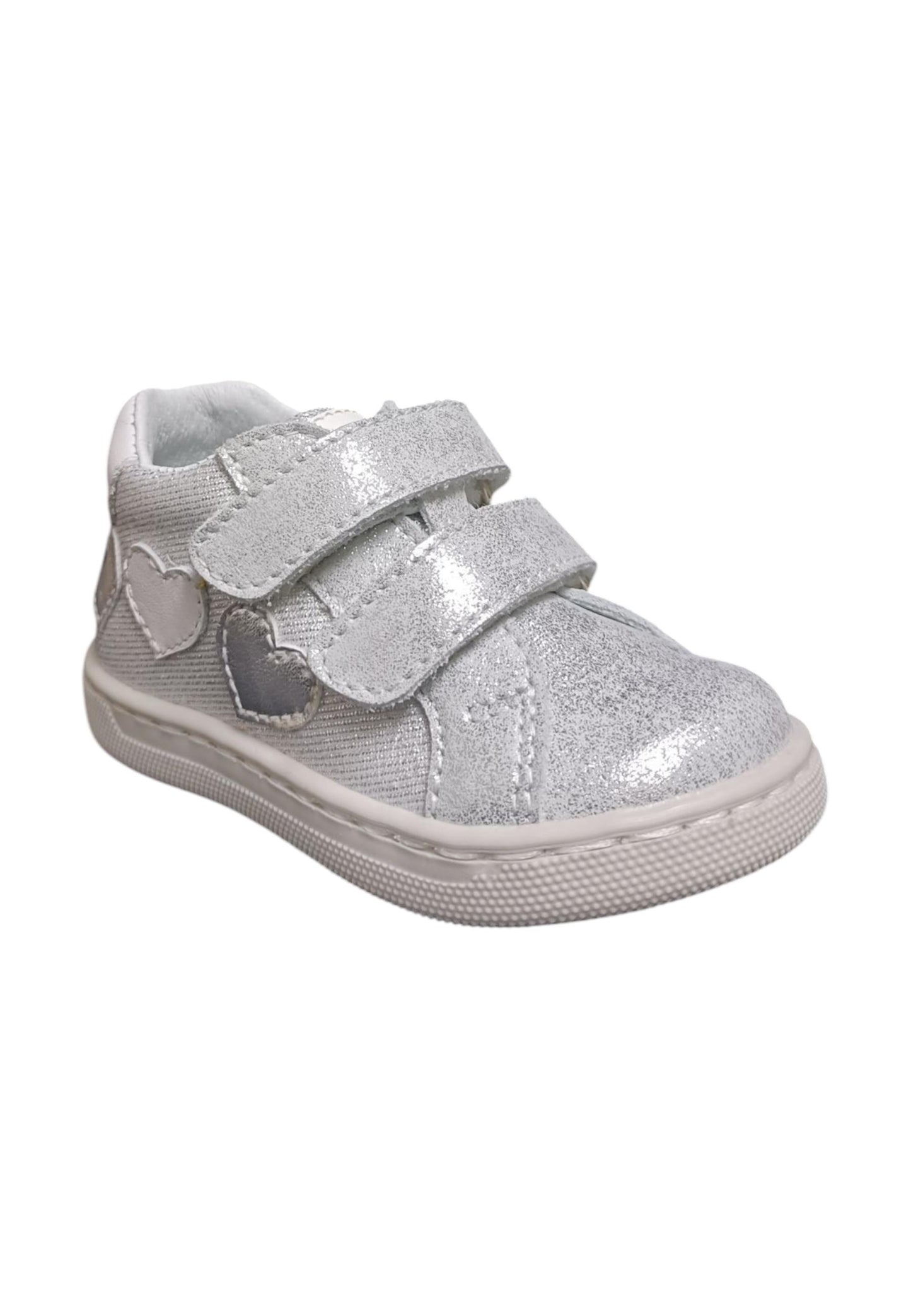 Scarpe sneakers Bambine balocchi MINI  bianco-argento velcro