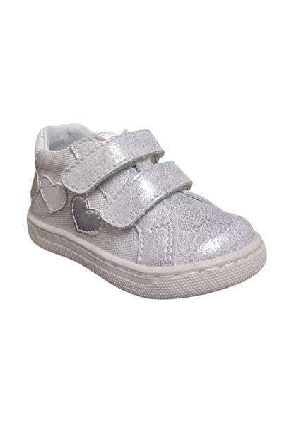 Scarpe sneakers Bambine balocchi MINI  bianco-argento velcro