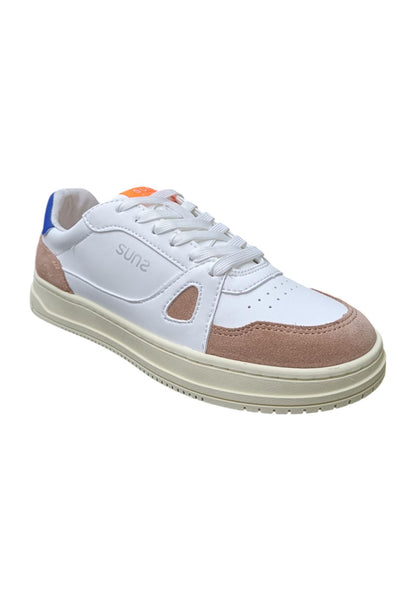 Scarpe sneakers Unisex bambini SUNS EXPLORER  bianco-azzurro-taupe 20-35 velcro/ 36-39 laccio