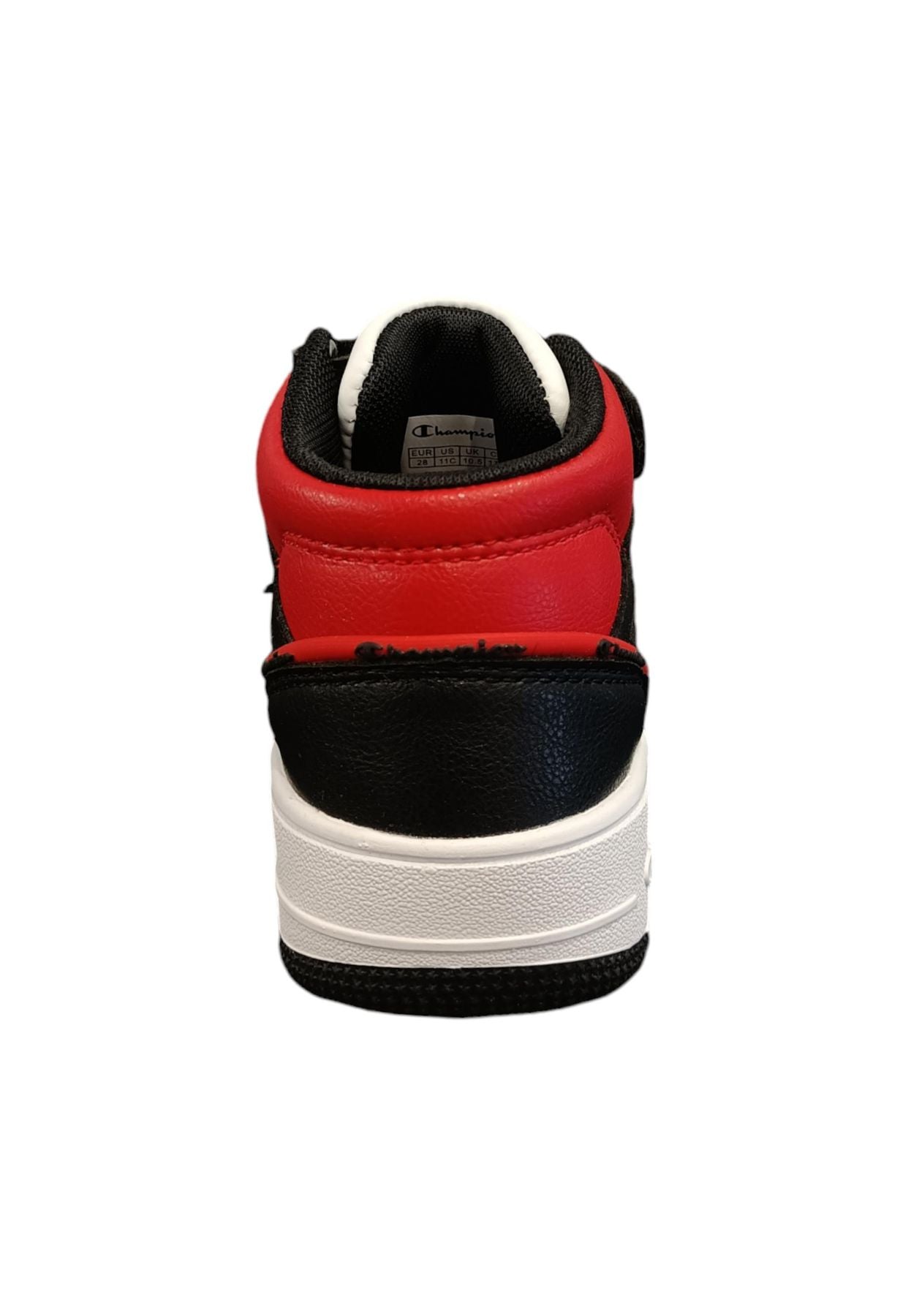 Scarpe sneakers Unisex bambini Champion REBOUND  bianco-nero laccio elastico