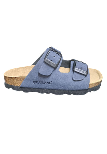 Scarpe ciabatta Bambini e ragazzi Grunland Junior 0714  BLU fibia