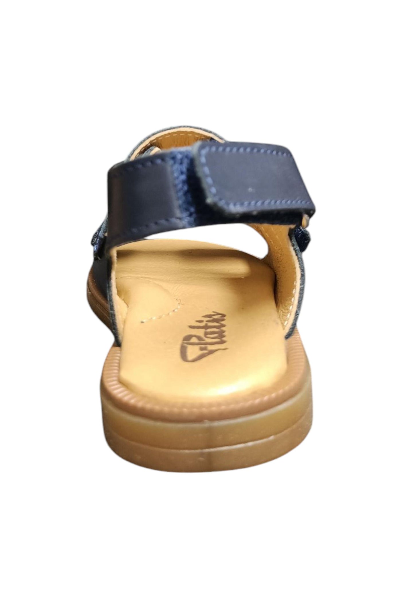 Sandalo bambino Platis Open Classic blue pelle - Sandalo da passeggio con velcro