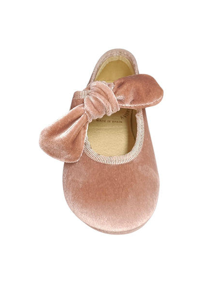 Ballerina bambina Vul-Ladi Candy rosa velluto velcro elegance style