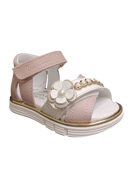 Scarpe sandalo tallonato Bambine balducci CITA  rosa-bianco-oro velcro