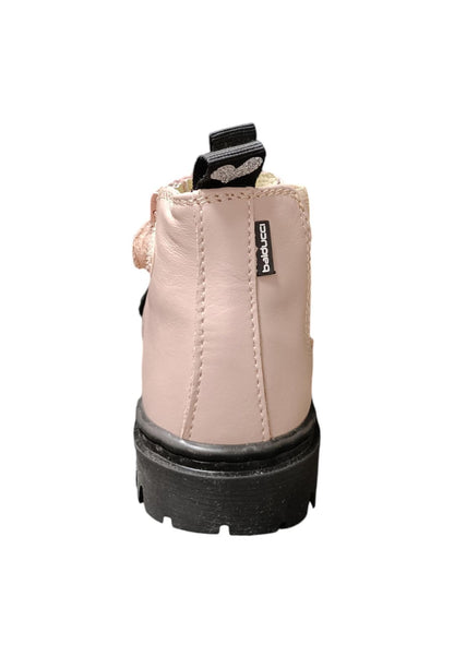 Stivaletti bambina Balducci Matrix nero rosa pelle - Primi passi Made in Italy