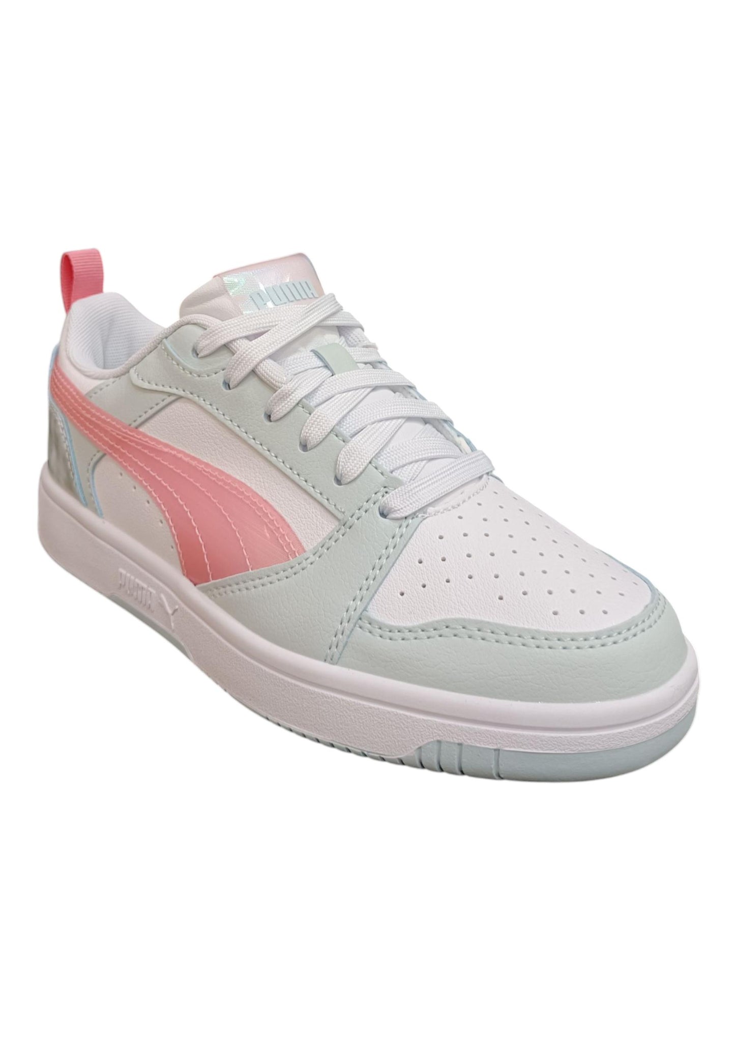 Scarpe sneakers Bambini e ragazzi PUMA REBOUND  grigio-rosa laccio