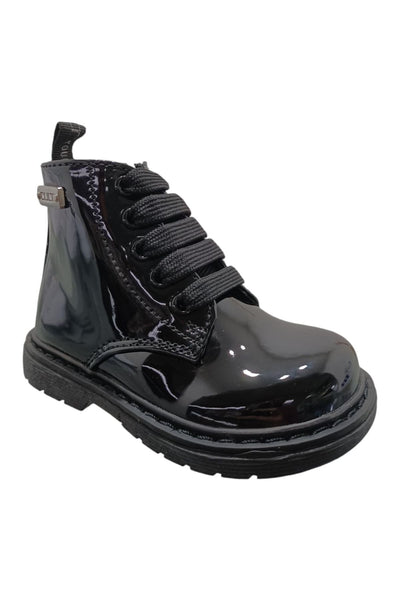 Anfibio bimba Cult Martin nero vernice lacci urban style