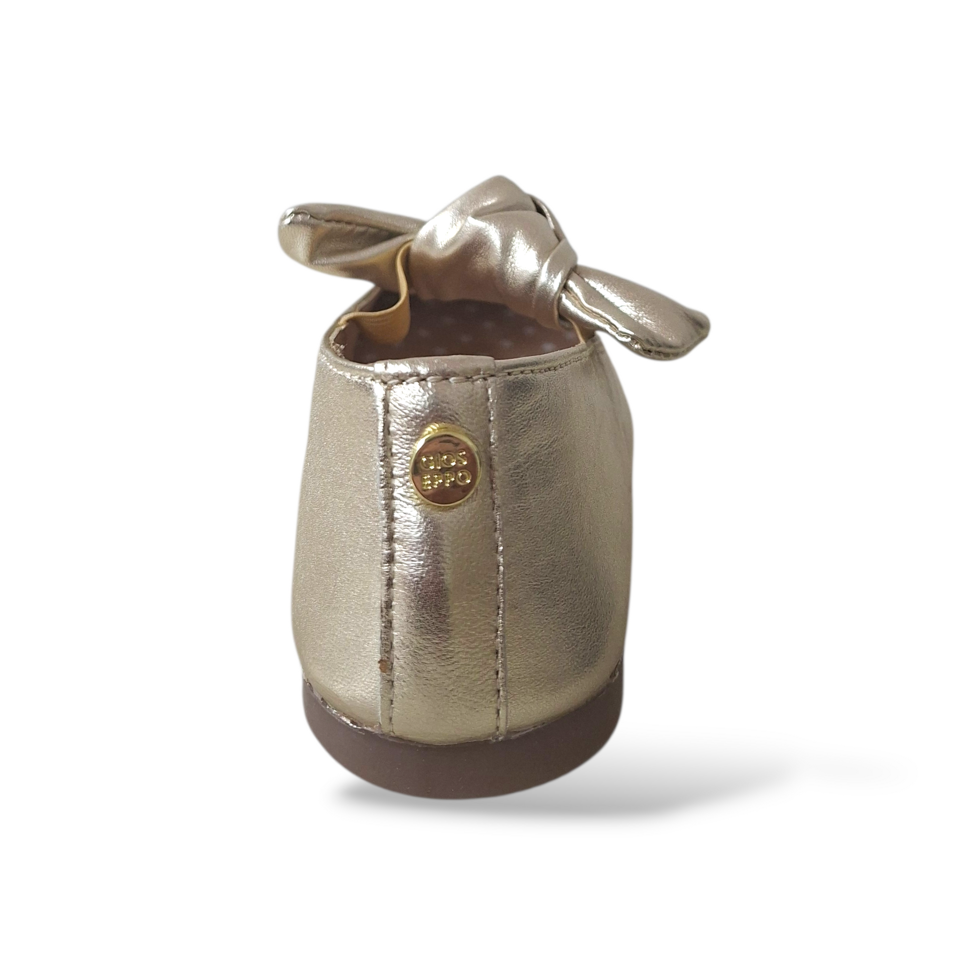 Ballerine-cerimonia-bambina-Gioseppo-Errol-pelle-platino-maxi-fiocco-Scarpetteria-Gica-Trani
