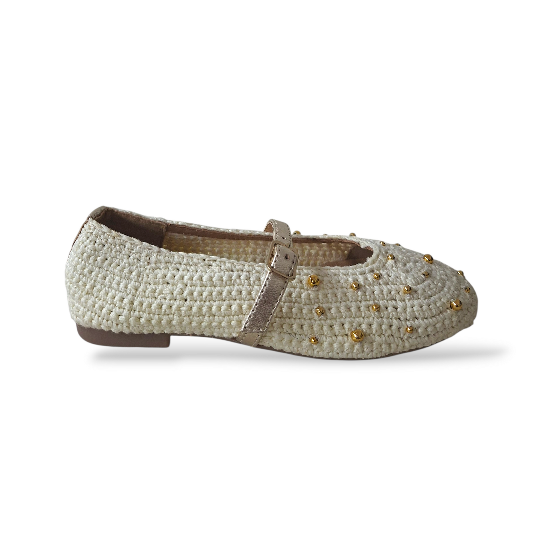 Ballerine-uncinetto-bambina-Gioseppo-Rubicon-beige-platino-borchie-Scarpetteria-Gica-Trani
