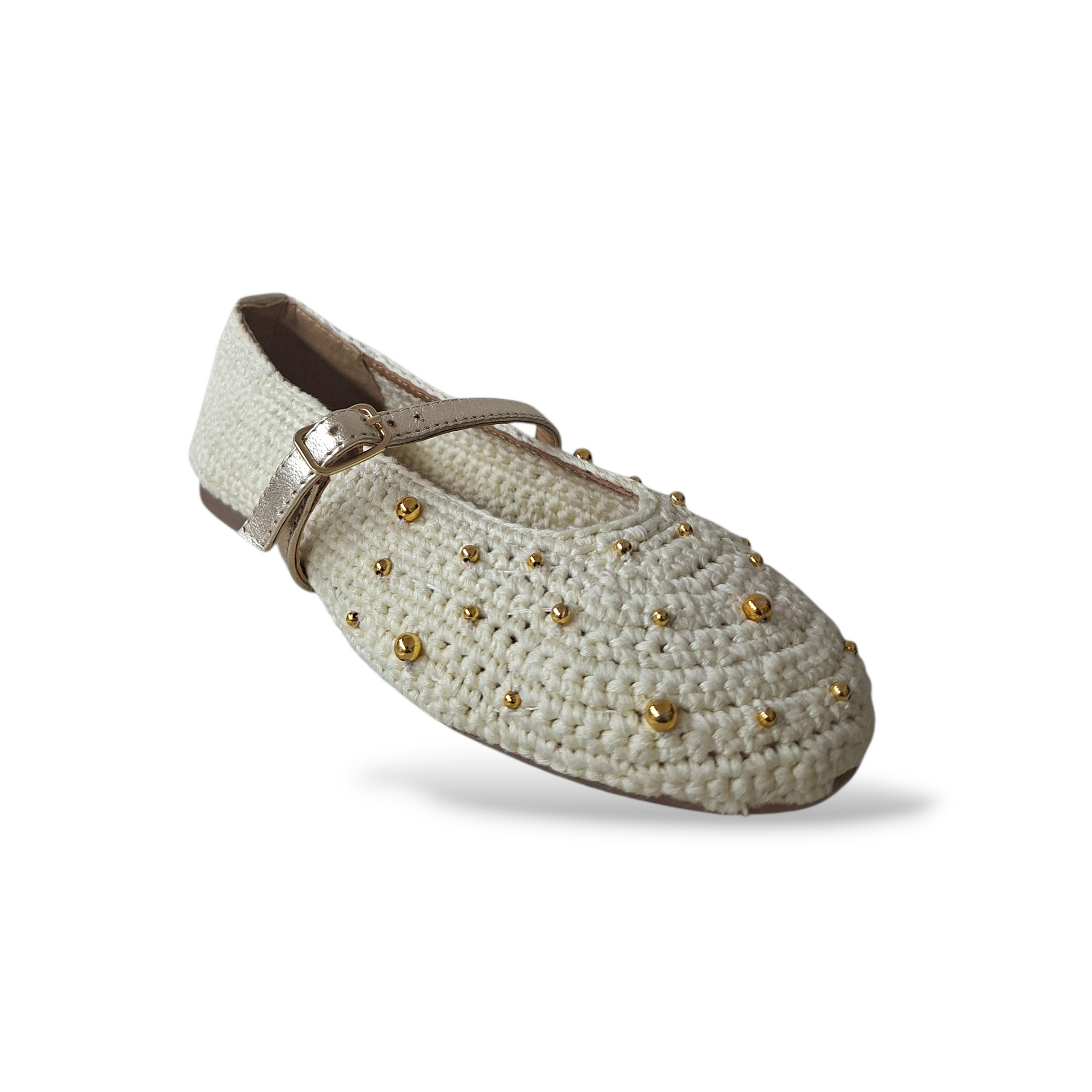 Scarpe-originali-bambina-Gioseppo-Rubicon-cotone-uncinetto-beige-fibbia-Scarpetteria-Gica-Trani
