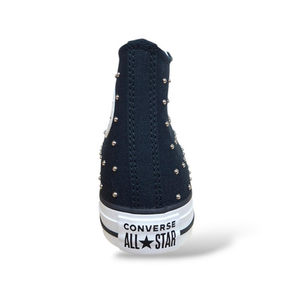Converse Chuck Taylor Sneakers Bambine Ragazze Nero Bianco | Taglia 27-40 | Tela Borchie | Scarpetteria Gica