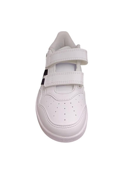 sarpe sneakers Bambini e ragazzi adidas hoops  bianco-nero velcro