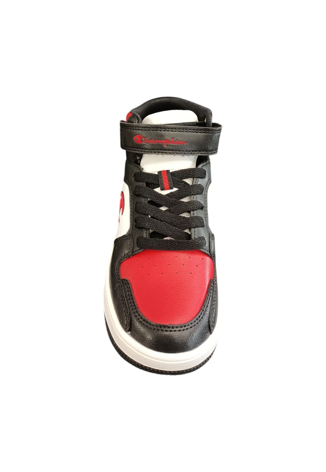 Scarpe sneakers Unisex bambini Champion REBOUND  bianco-nero laccio elastico